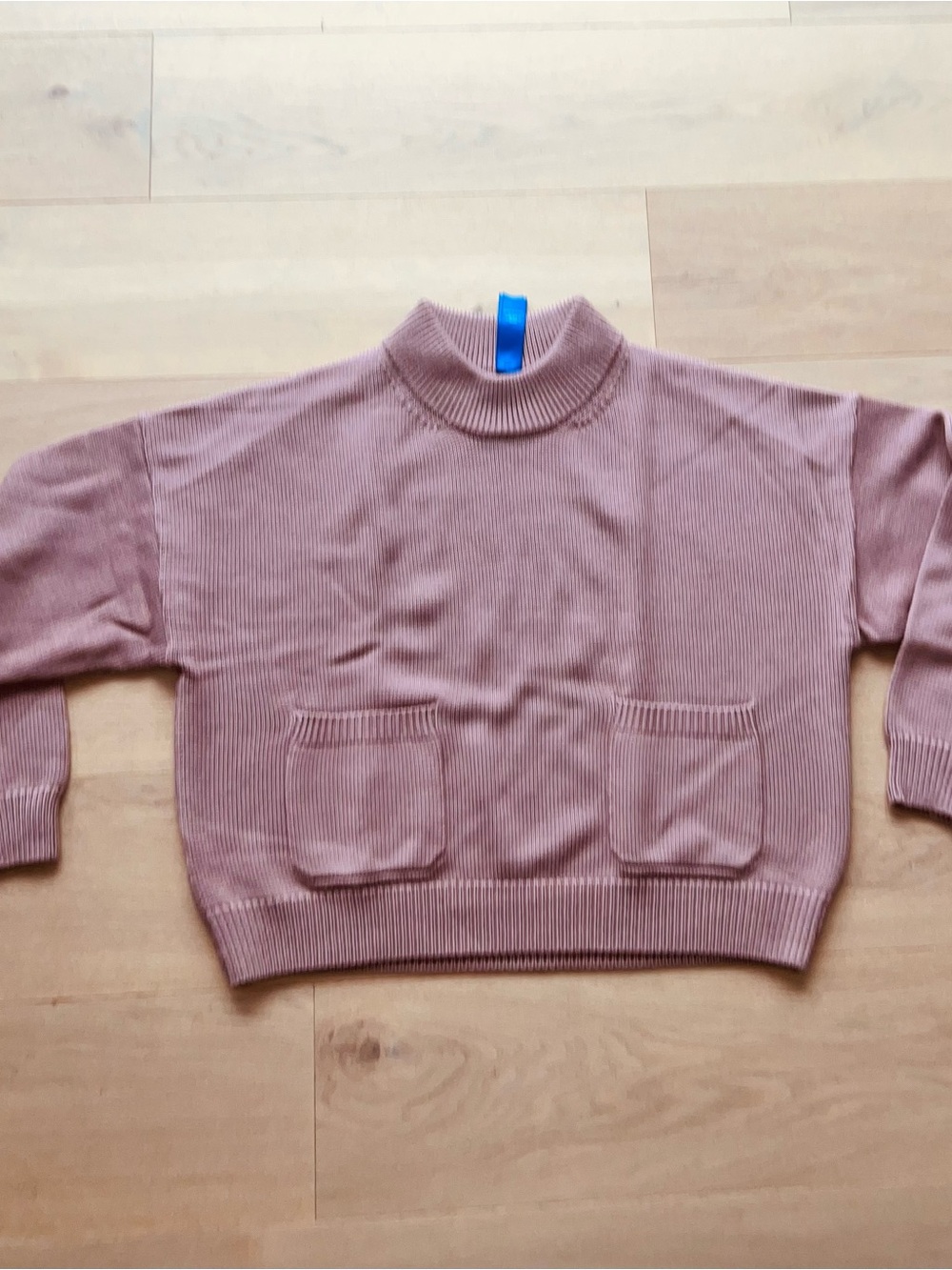 Kit and Ace Women's Merino Wool Mock Neck Pocket Sweater